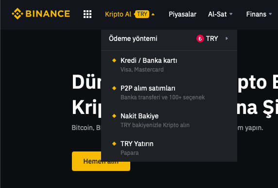 Binance'ye Para Yatırma İşlemi Nasıl Yapılır?